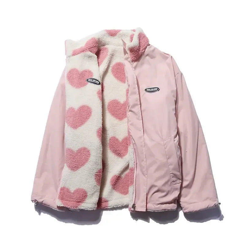 Rhea | Dual-Sided Heart Jacket