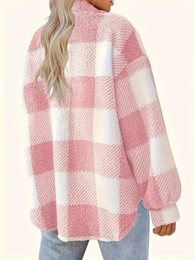 Martin | Stylish Checked Fleece Coat