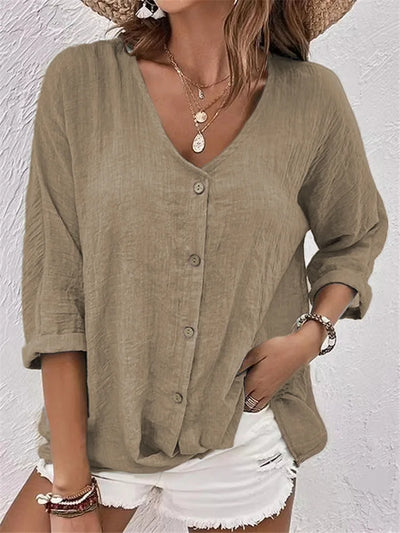 Alberte | Casual Button-Up Blouse