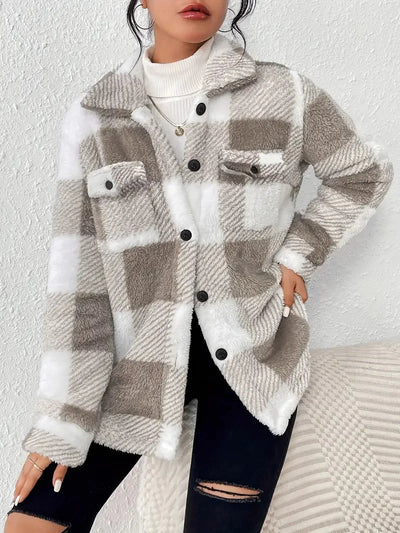 Martin | Stylish Checked Fleece Coat