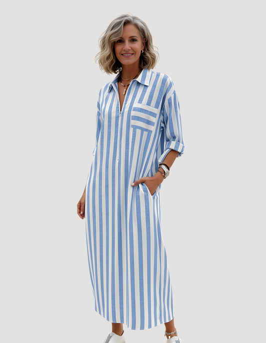 Sierra Shirt Dress | Lightweight Maxi with Pockets 0