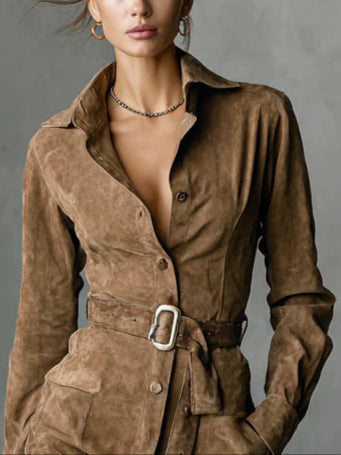 Carol | Cinched Waist Shirt Dress