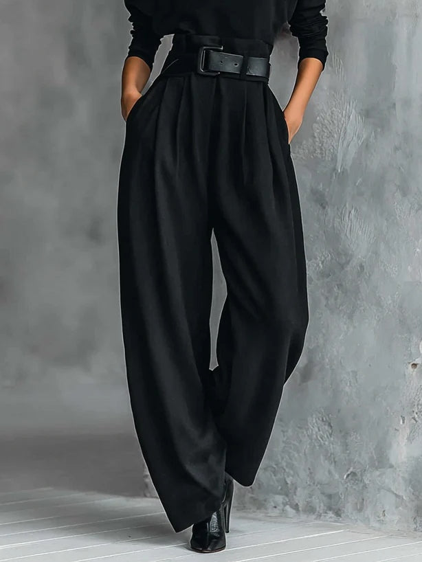 Diane | Elegant Black High-Neck Jumpsuit