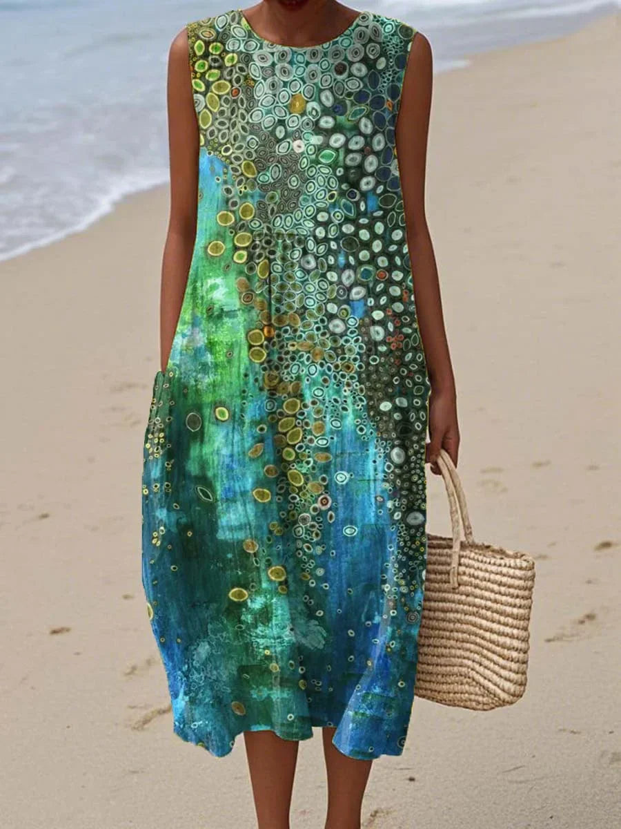 Adina - Sleeveless Summer Dress with Pockets