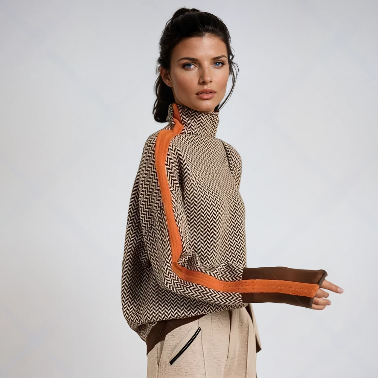 Valerie Turtleneck Knit Sweater
