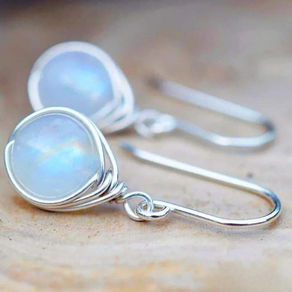 Vintage-Inspired Moonstone Earrings