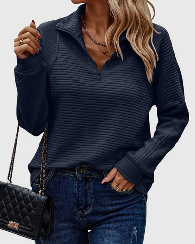 Élise – Elegant Half-Zip Sweater