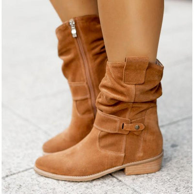 Phoebe | Tan Slouchy Boots