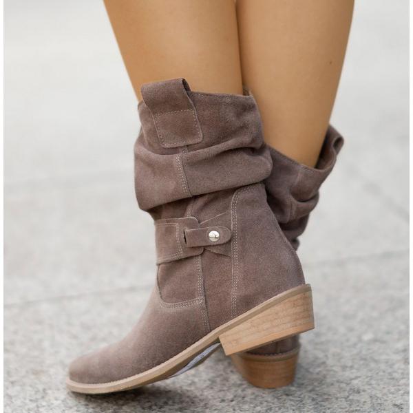 Phoebe | Tan Slouchy Boots