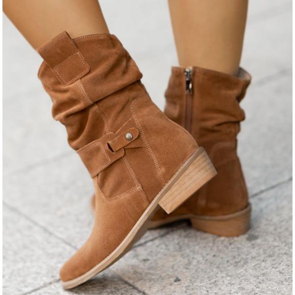 Phoebe | Tan Slouchy Boots