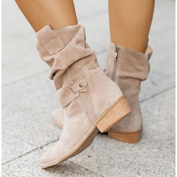 Phoebe | Tan Slouchy Boots