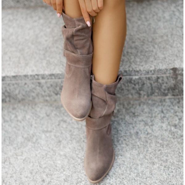 Phoebe | Tan Slouchy Boots