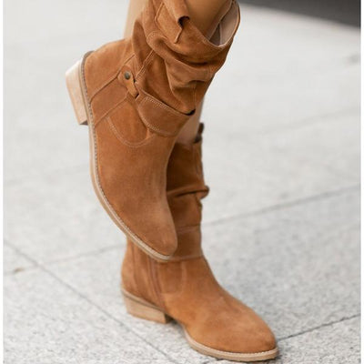 Phoebe | Tan Slouchy Boots