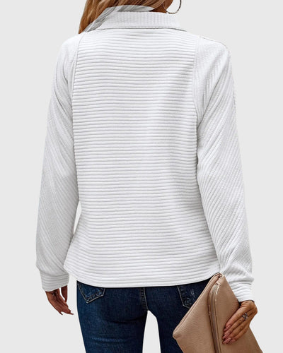 Élise – Elegant Half-Zip Sweater