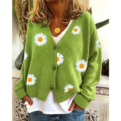 Althea™ | Casual Floral Crochet Cardigan - 5