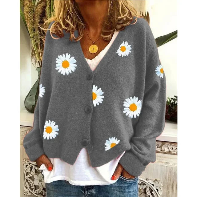 Althea™ | Casual Floral Crochet Cardigan - 5