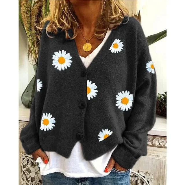Althea™ | Casual Floral Crochet Cardigan - 5