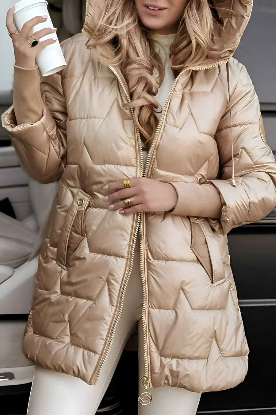 Aurelia | Chic Hooded Coat for Sophisticated Looks