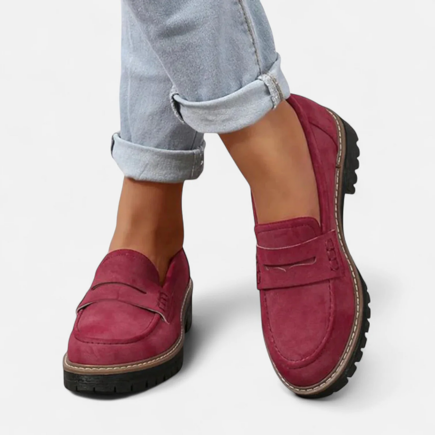 The Amelia - Suede Slip-On Loafers