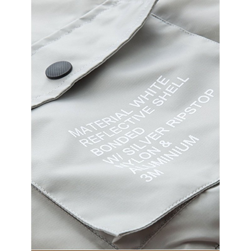 Oversized Lined NASA Print Jacket