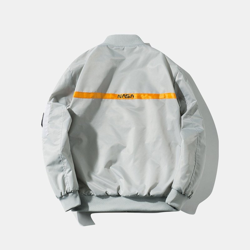 Oversized Lined NASA Print Jacket