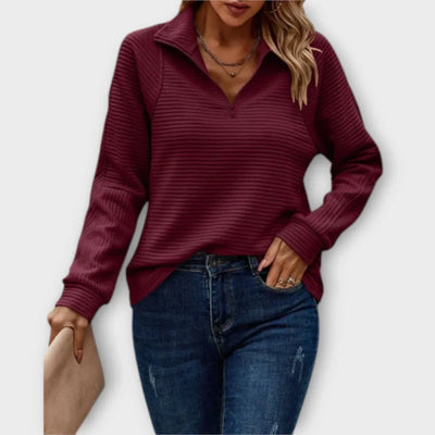 Olivia Half-Zip Pullover Sweatshirt