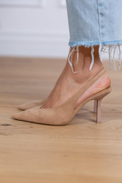 Marlena™ | Nude Slingback Heels