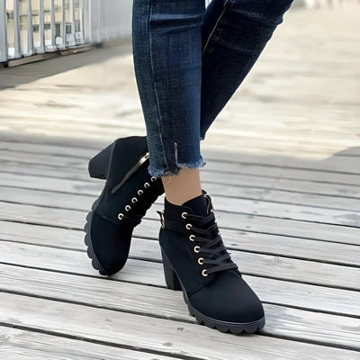 Chelsea | Black Ankle Boots with Heels