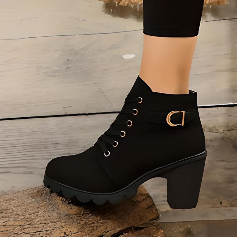 Chelsea | Black Ankle Boots with Heels